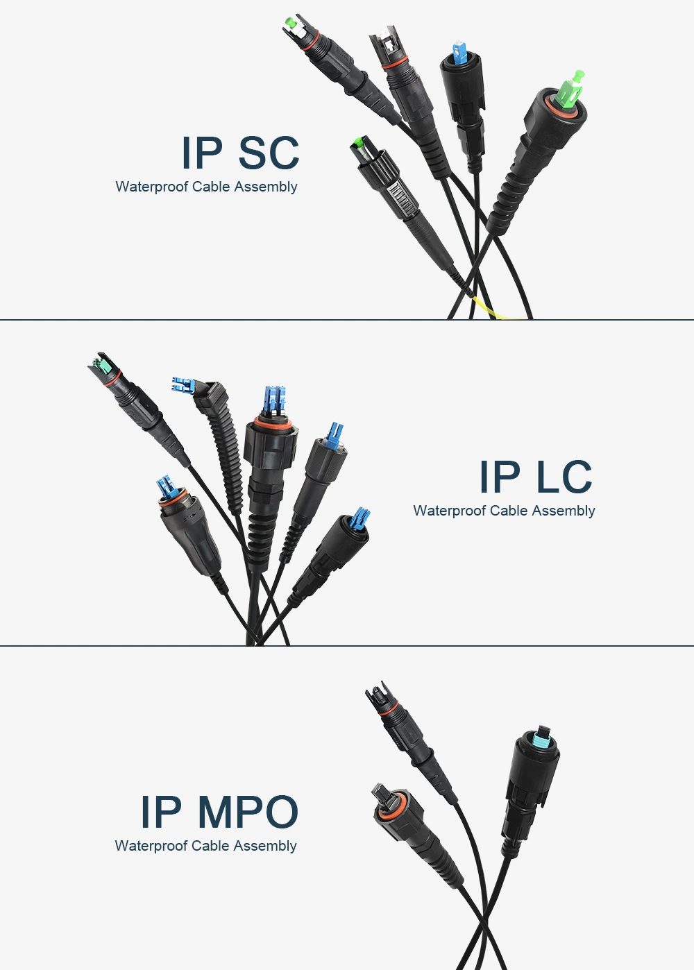 Fullaxs to LC Duplex Jumper Fiber to The Antenna Fiber Optic Cable Assemblies