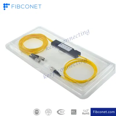 1X2 Small Box 3.0mm 1m FC/Upc Fiber Optic Fbt Splitter